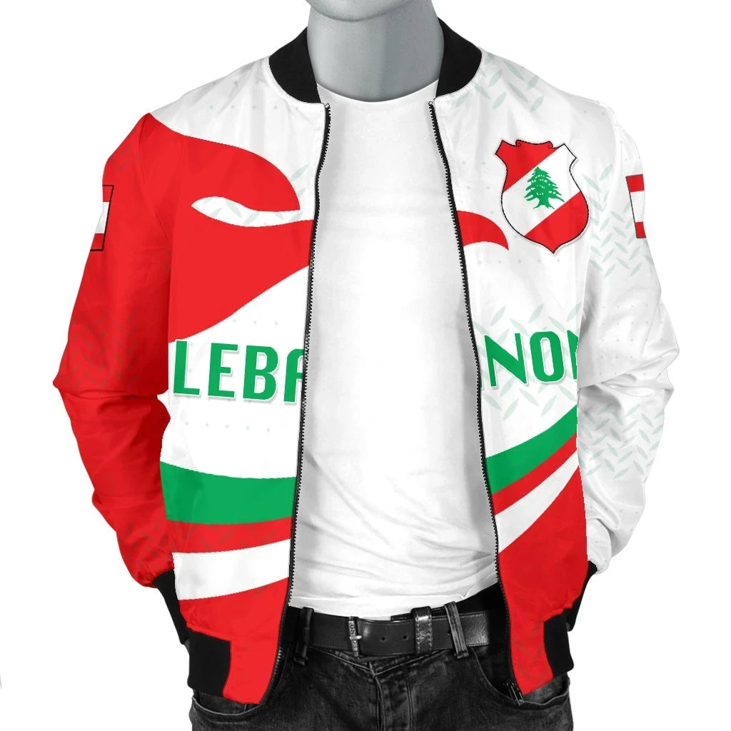 Lebanon Men Bomber Jacket Proud Version RLT6 - Wonder Print Shop