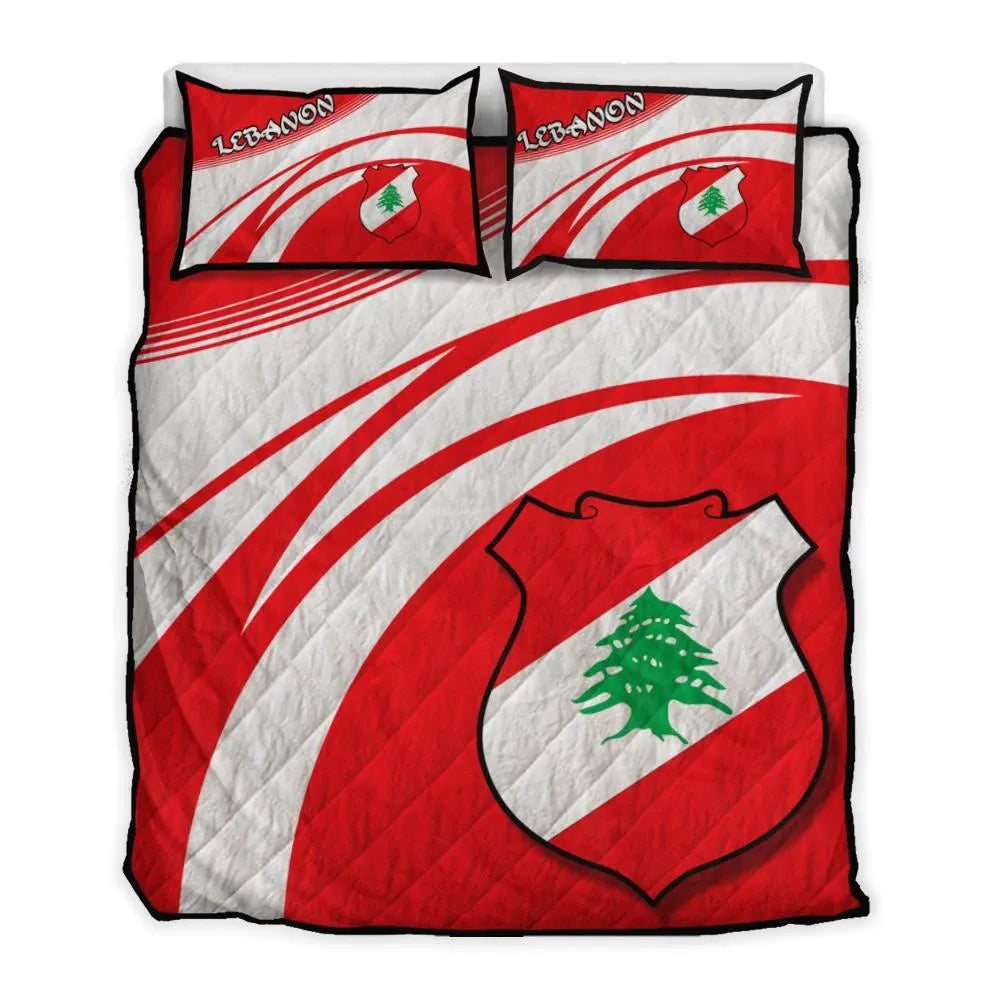 lebanon-coat-of-arms-quilt-bed-set-cricket