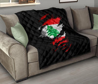 Lebanon In Me Premium Quilt - Special Grunge Style RLT6 - Wonder Print Shop