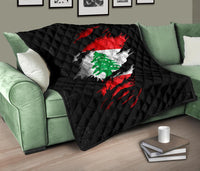 Lebanon In Me Premium Quilt - Special Grunge Style RLT6 - Wonder Print Shop