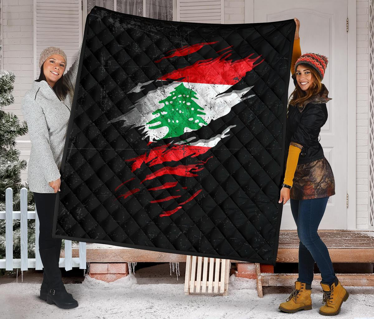 Lebanon In Me Premium Quilt - Special Grunge Style RLT6 - Wonder Print Shop