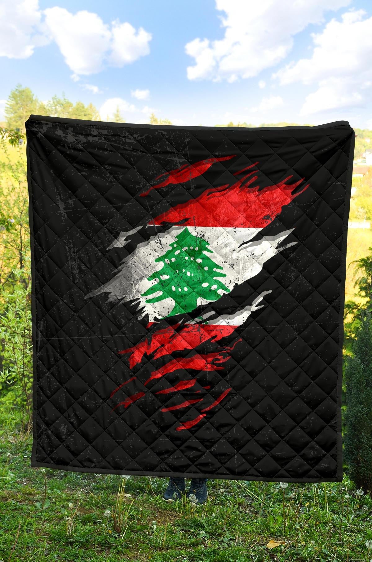 Lebanon In Me Premium Quilt - Special Grunge Style RLT6 - Wonder Print Shop