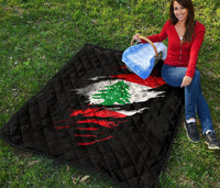 Lebanon In Me Premium Quilt - Special Grunge Style RLT6 - Wonder Print Shop
