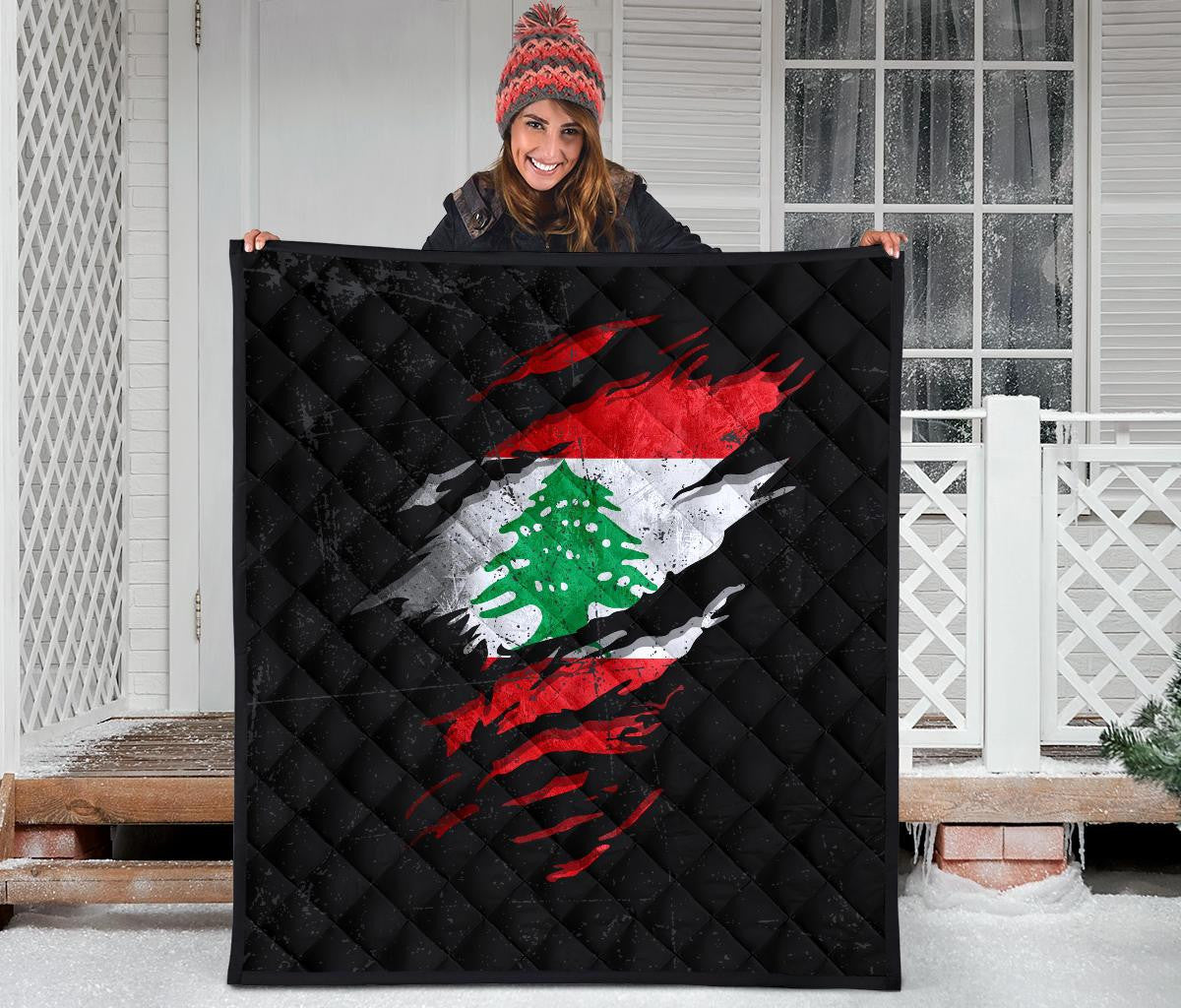 Lebanon In Me Premium Quilt - Special Grunge Style RLT6 - Wonder Print Shop