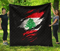 Lebanon In Me Premium Quilt - Special Grunge Style RLT6 - Wonder Print Shop