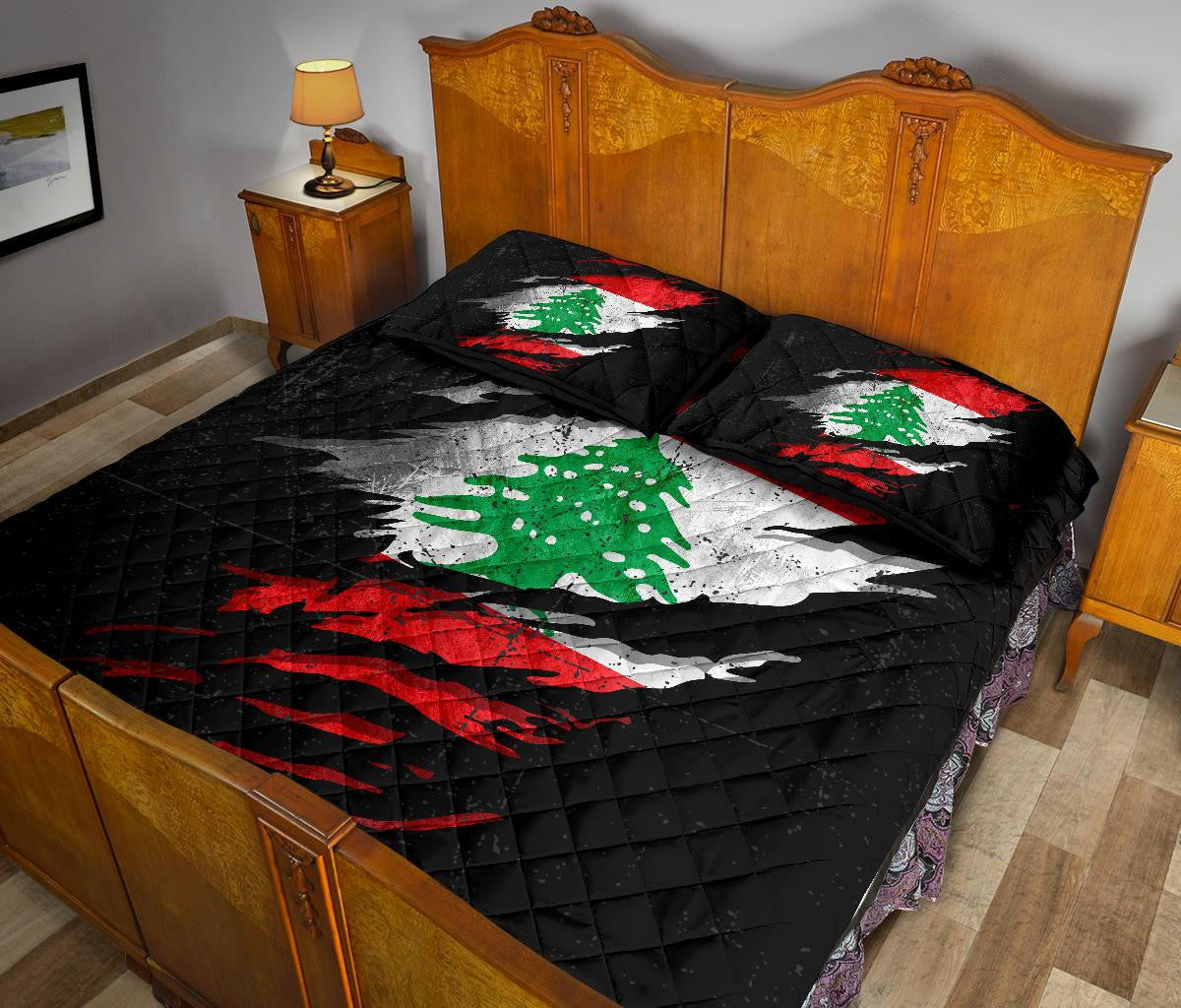 Lebanon In Me Quilt Bed Set - Special Grunge Style RLT6 - Wonder Print Shop