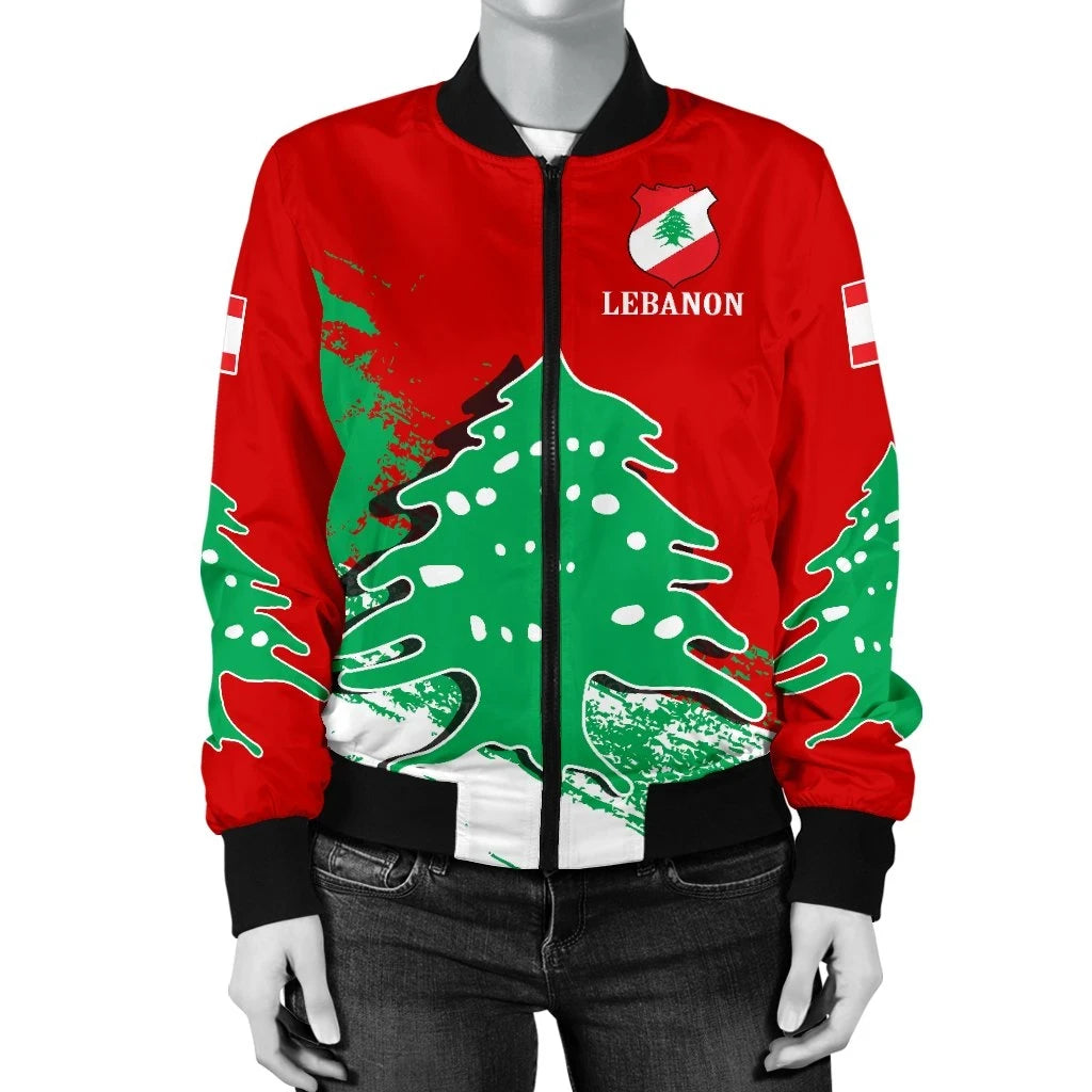 Lebanon Special Women's Bomber Jacket RLT6 - Wonder Print Shop