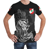 Lebanon T Shirt Lion with Crown Womens/Mens RLT6 - Wonder Print Shop