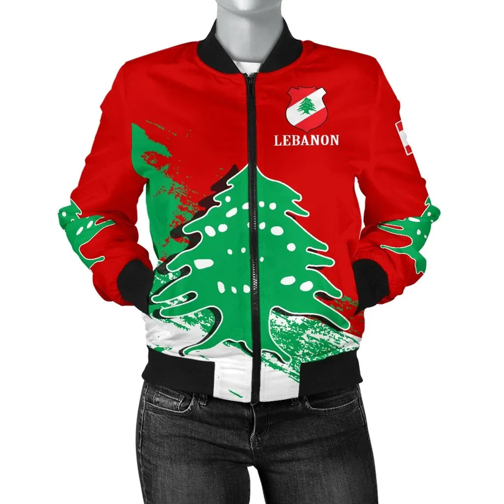 Lebanon Special Women's Bomber Jacket RLT6 - Wonder Print Shop