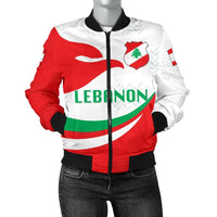 Lebanon Women Bomber Jacket Proud Version RLT6 - Wonder Print Shop