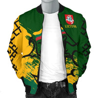 Lithuania Men's Bomber Jacket - Lithuanian Tattoo RLT6 - Wonder Print Shop