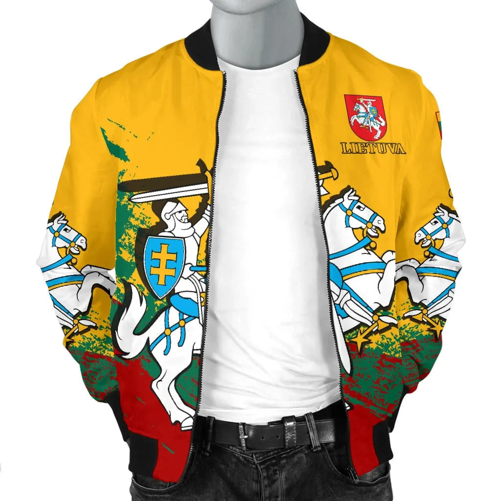 (Lietuva) Lithuania Special Men's Bomber Jacket RLT6 - Wonder Print Shop