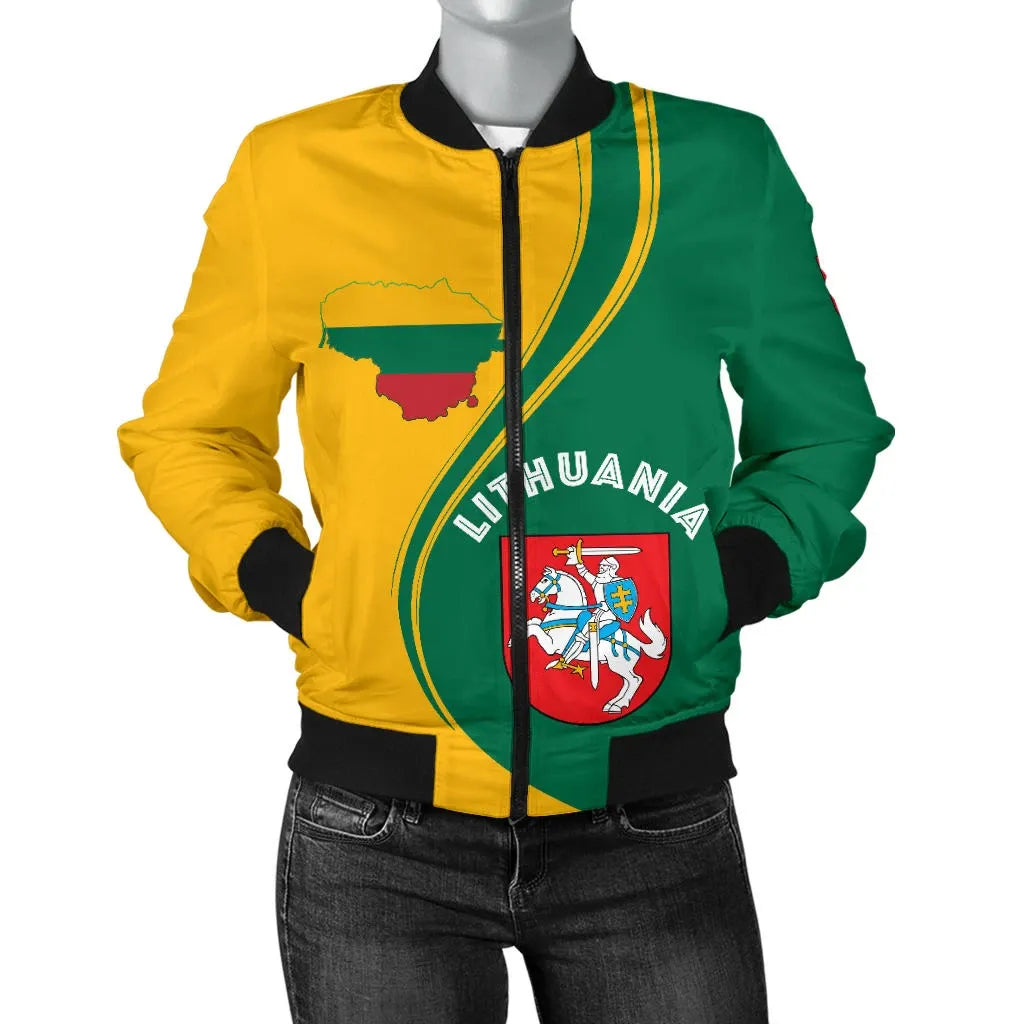 Lithuania Women's Bomber Jacket - Generation RLT6 - Wonder Print Shop