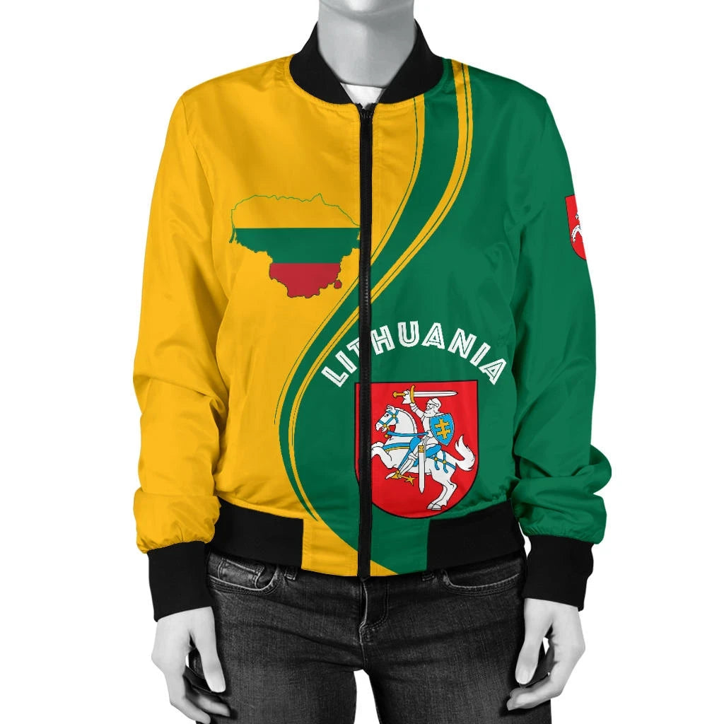Lithuania Women's Bomber Jacket - Generation RLT6 - Wonder Print Shop