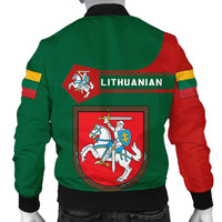 Lithuania Coat Of Arms Men Bomber Jacket Simple Style8 RLT6 - Wonder Print Shop
