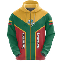 Lithuania Hoodie Rising Zipper RLT6 - Wonder Print Shop