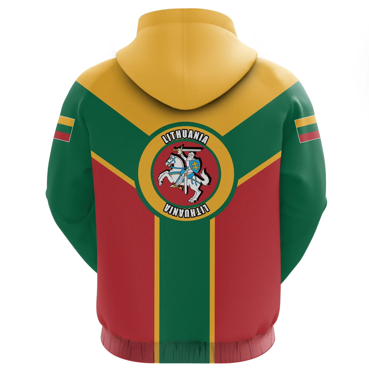 Lithuania Hoodie Rising Zipper RLT6 - Wonder Print Shop