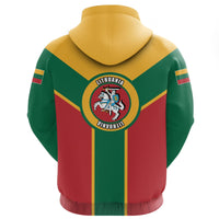 Lithuania Hoodie Rising Zipper RLT6 - Wonder Print Shop