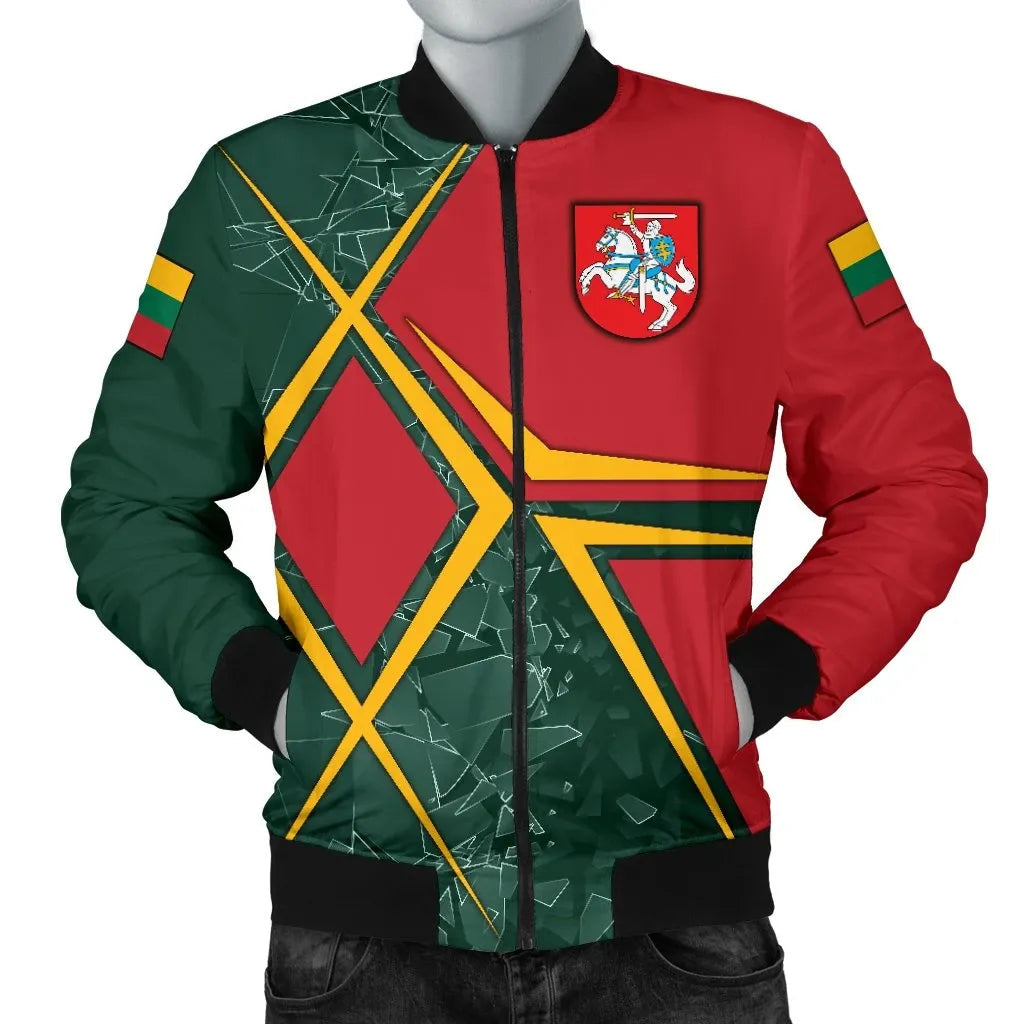 Lithuania Men's Bomber Jacket - Lithuania Legend RLT6 - Wonder Print Shop