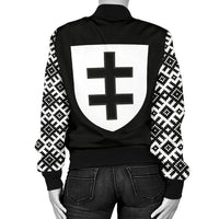 Lithuania Vytis Pattern Women's Bomber Jacket RLT6 - Wonder Print Shop