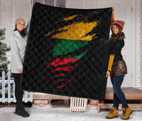 Lithuania in Me Quilt - Special Grunge Style RLT6 - Wonder Print Shop