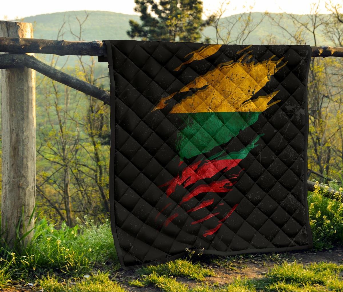 Lithuania in Me Quilt - Special Grunge Style RLT6 - Wonder Print Shop