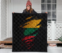 Lithuania in Me Quilt - Special Grunge Style RLT6 - Wonder Print Shop