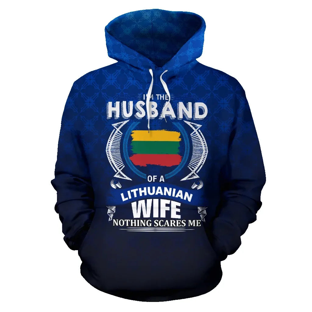 Lithuania The Husband Of A Lithuanian Wife Hoodie RLT6 - Wonder Print Shop