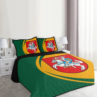 Lithuania Flag Coat Of Arms Quilt Bed Set Circle1 RLT6 - Wonder Print Shop
