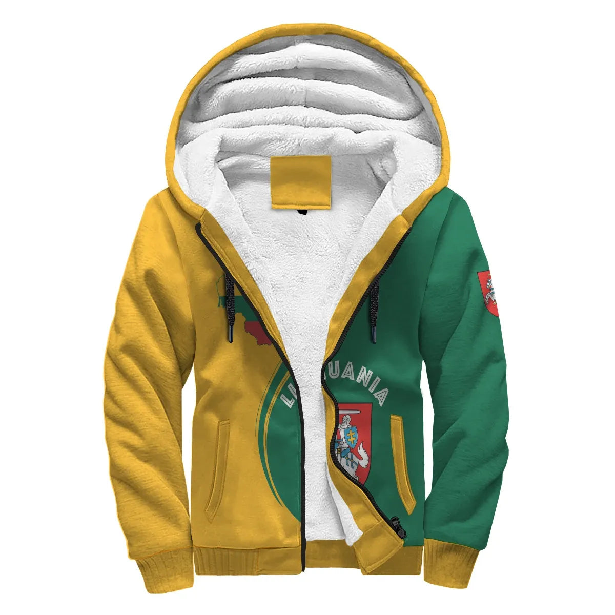Lithuania Sherpa Hoodie - Generation RLT6 - Wonder Print Shop