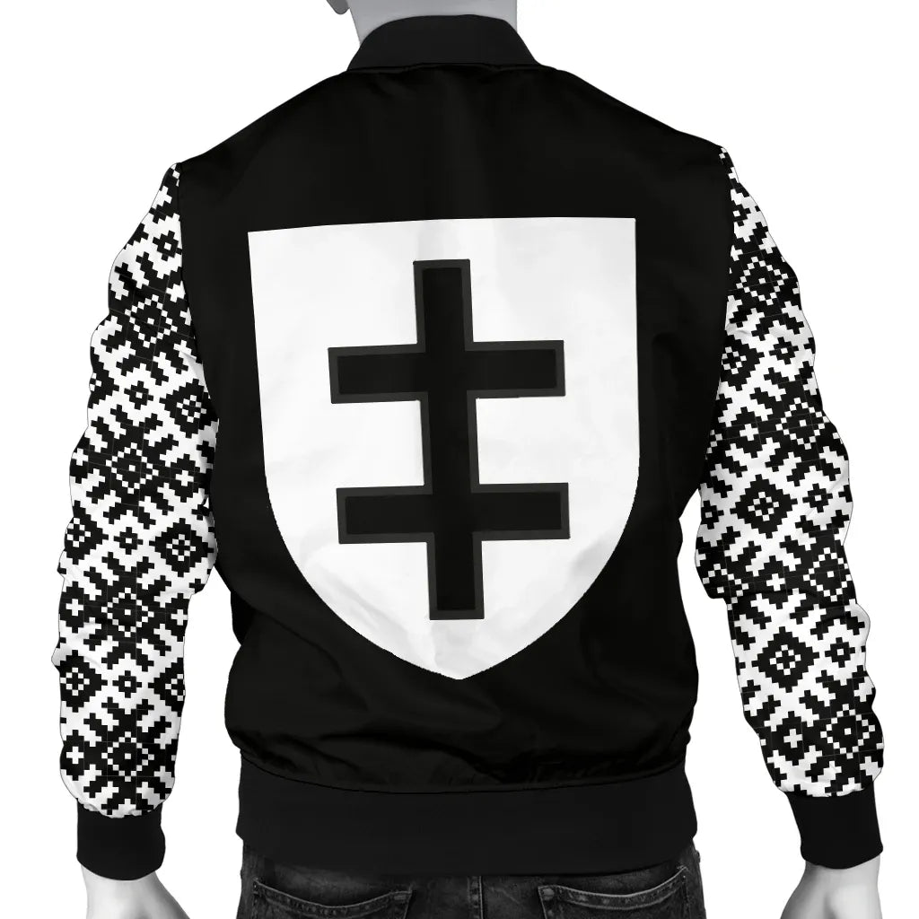 Lithuania Vytis Pattern Men's Bomber Jacket RLT6 - Wonder Print Shop