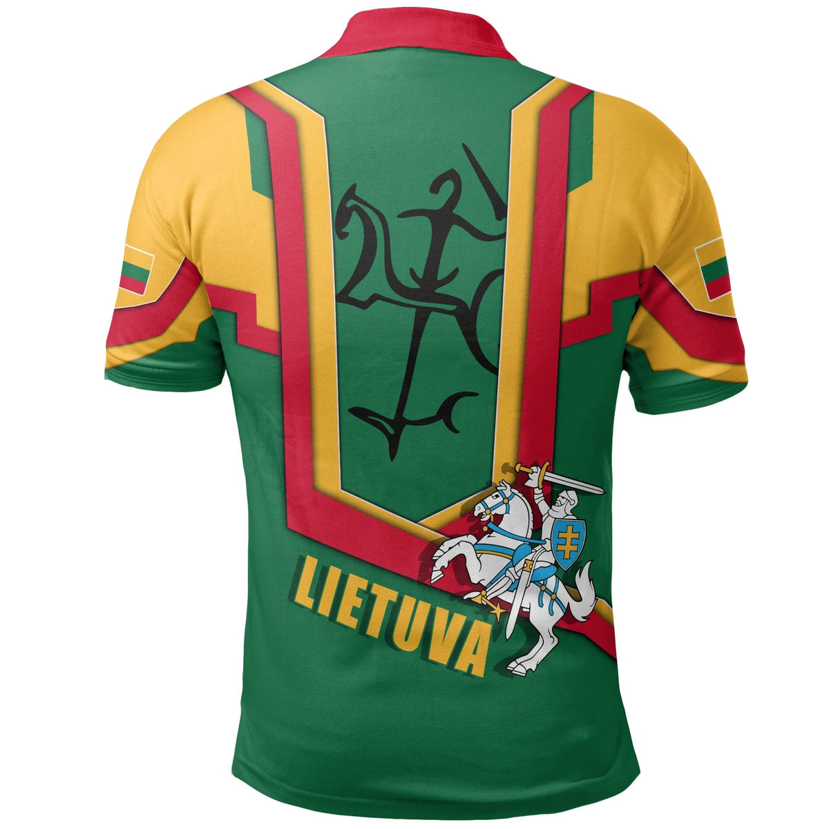 Lithuania Polo Shirt Lietuva Flag Armor11 RLT6 - Wonder Print Shop