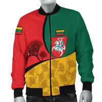 Lithuania Men's Bomber Jacket - Flag of Lithuania RLT6 - Wonder Print Shop