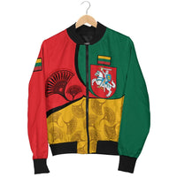 Lithuania Men's Bomber Jacket - Flag of Lithuania RLT6 - Wonder Print Shop