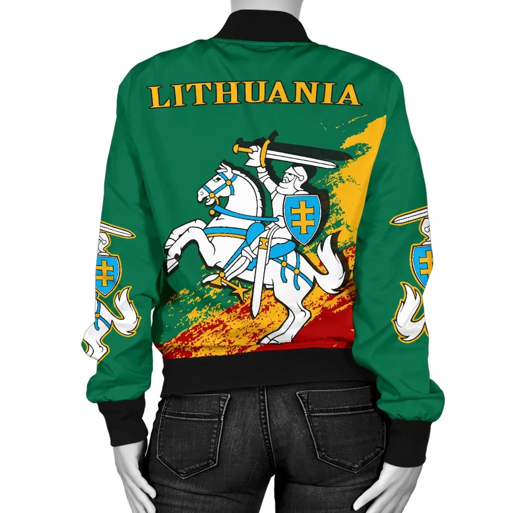 (Lietuva) Lithuania Special Women's Bomber Jacket RLT6 - Wonder Print Shop