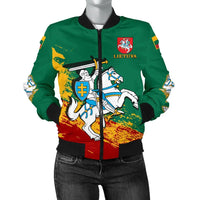 (Lietuva) Lithuania Special Women's Bomber Jacket RLT6 - Wonder Print Shop