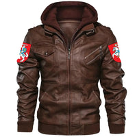 Lithuania Zipper Leather Jacket RLT6 - Wonder Print Shop