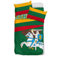 Lithuania Flag Bedding Set - Map Version RLT6 - Wonder Print Shop