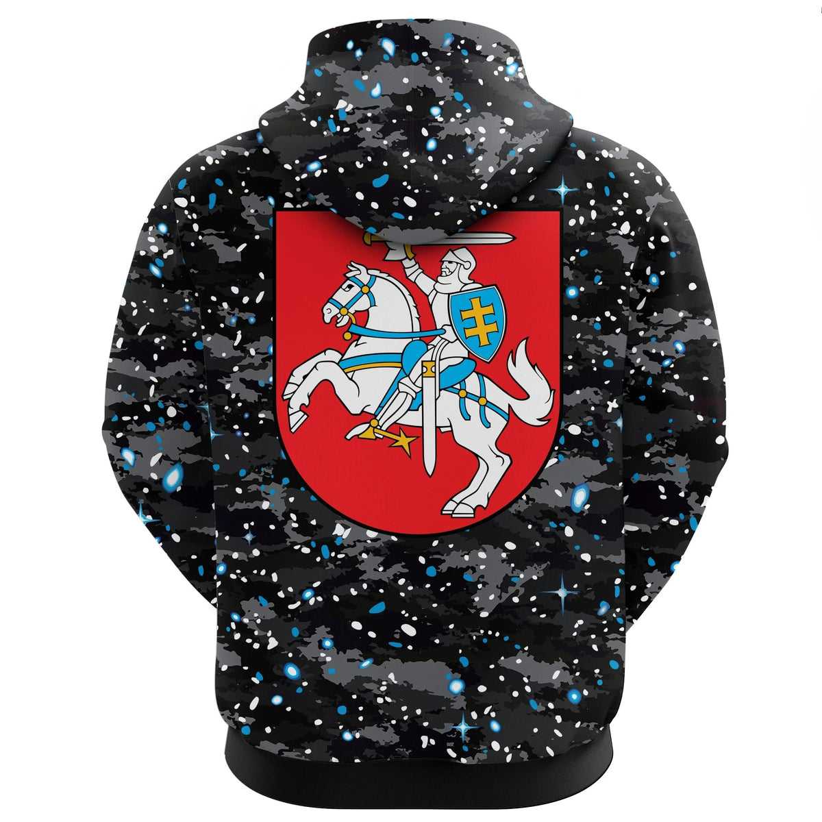 Lithuania Hoodie Space Camo (Zip) RLT6 - Wonder Print Shop