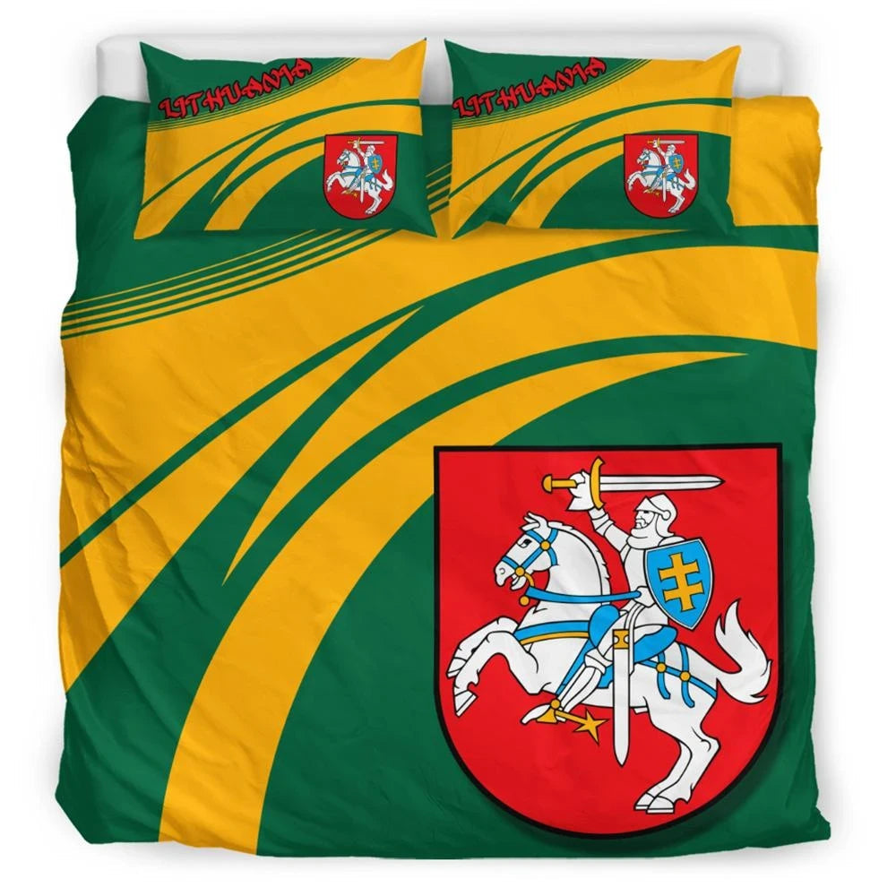 Lithuania Coat Of Arms Bedding Set Cricket RLT6 - Wonder Print Shop