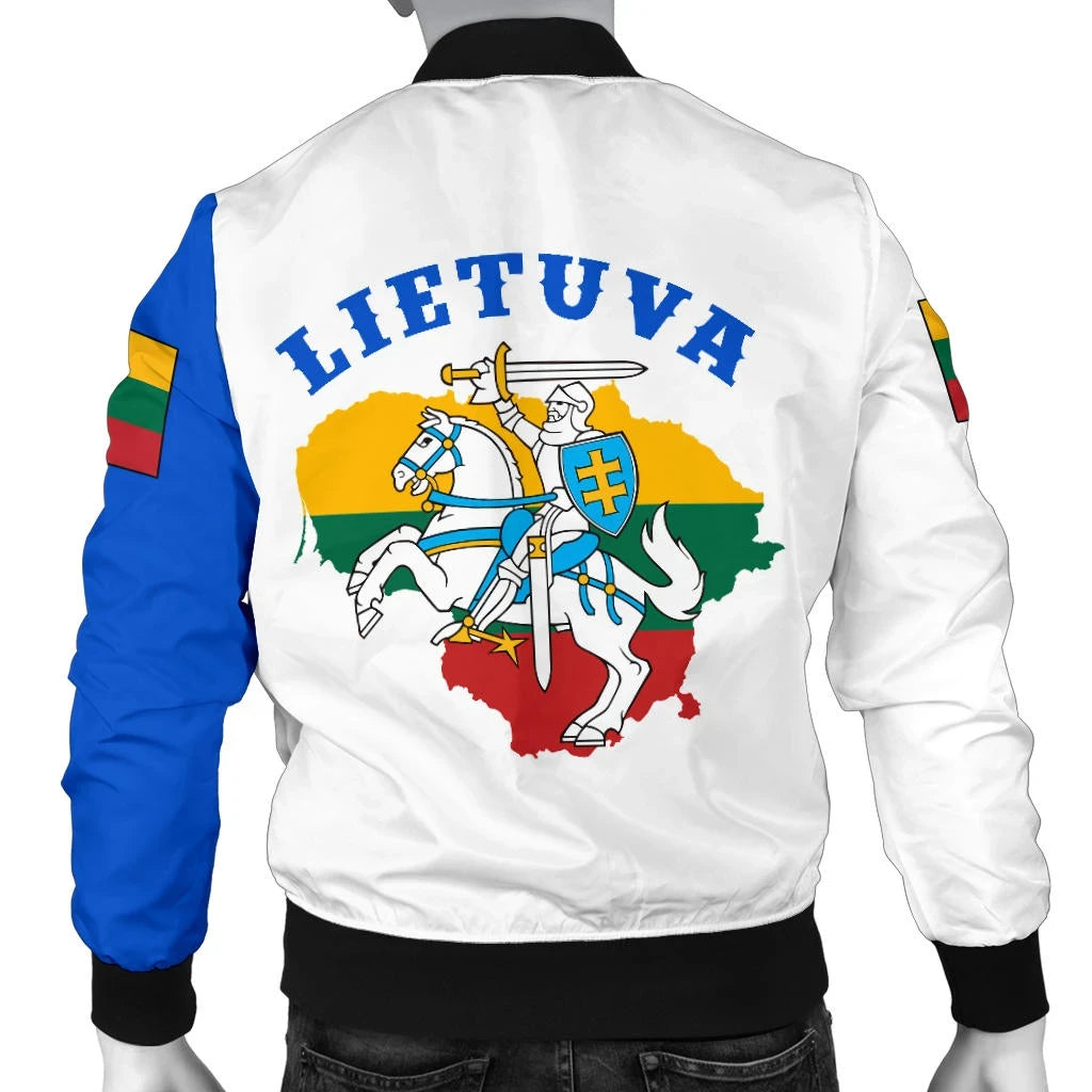 Lithuania Men's Bomber Jacket Vytis Lietuva RLT6 - Wonder Print Shop