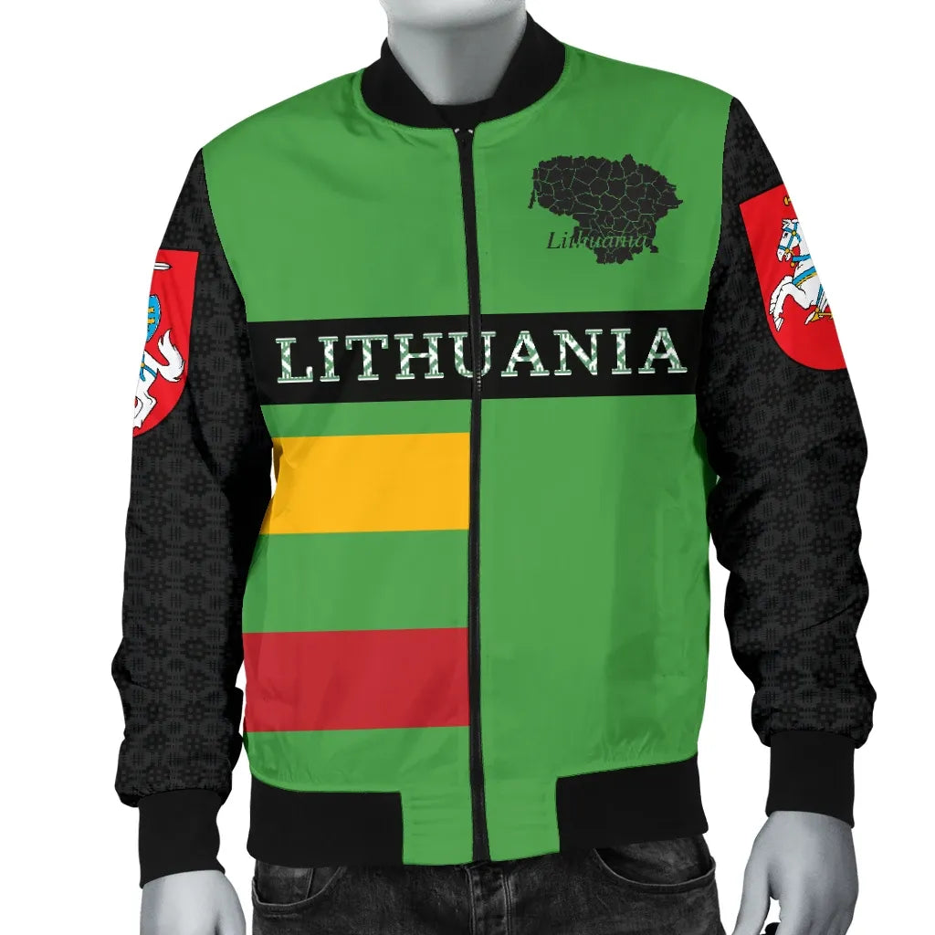 Lithuania All My Life Bomber Jacket For Men RLT6 - Wonder Print Shop