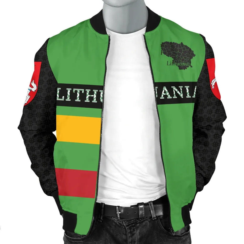 Lithuania All My Life Bomber Jacket For Men RLT6 - Wonder Print Shop