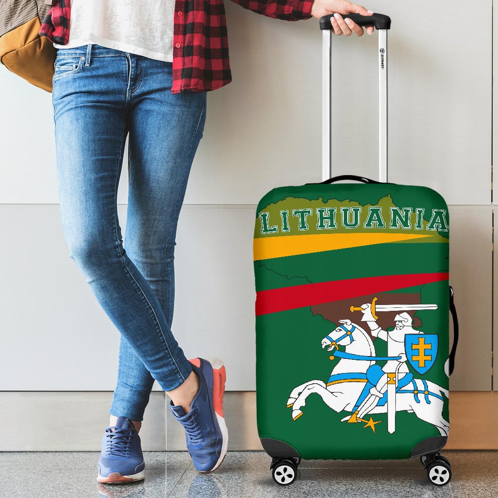 Lithuania Flag luggage_cover - Map Version RLT6 - Wonder Print Shop