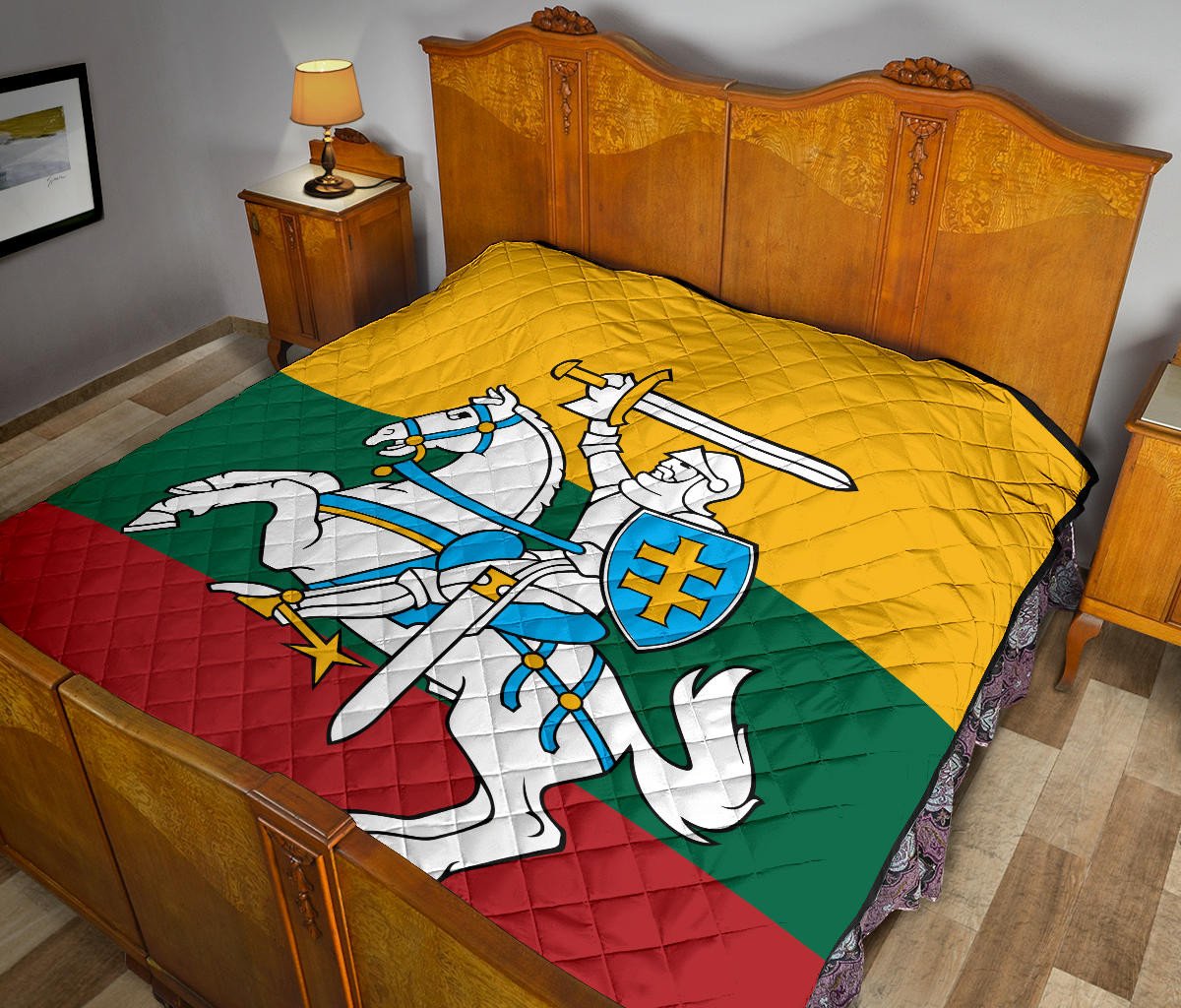 Lithuania Flag Premium Quilt RLT6 - Wonder Print Shop