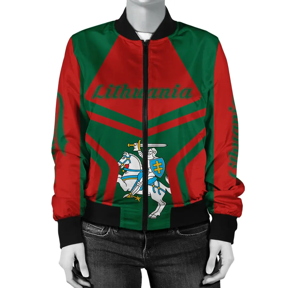 Lithuania Coat Of Arms Women Bomber Jacket My Style5 RLT6 - Wonder Print Shop
