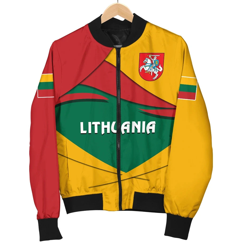 Lithuania Men's Bomber Jacket - Lithuania Pride RLT6 - Wonder Print Shop