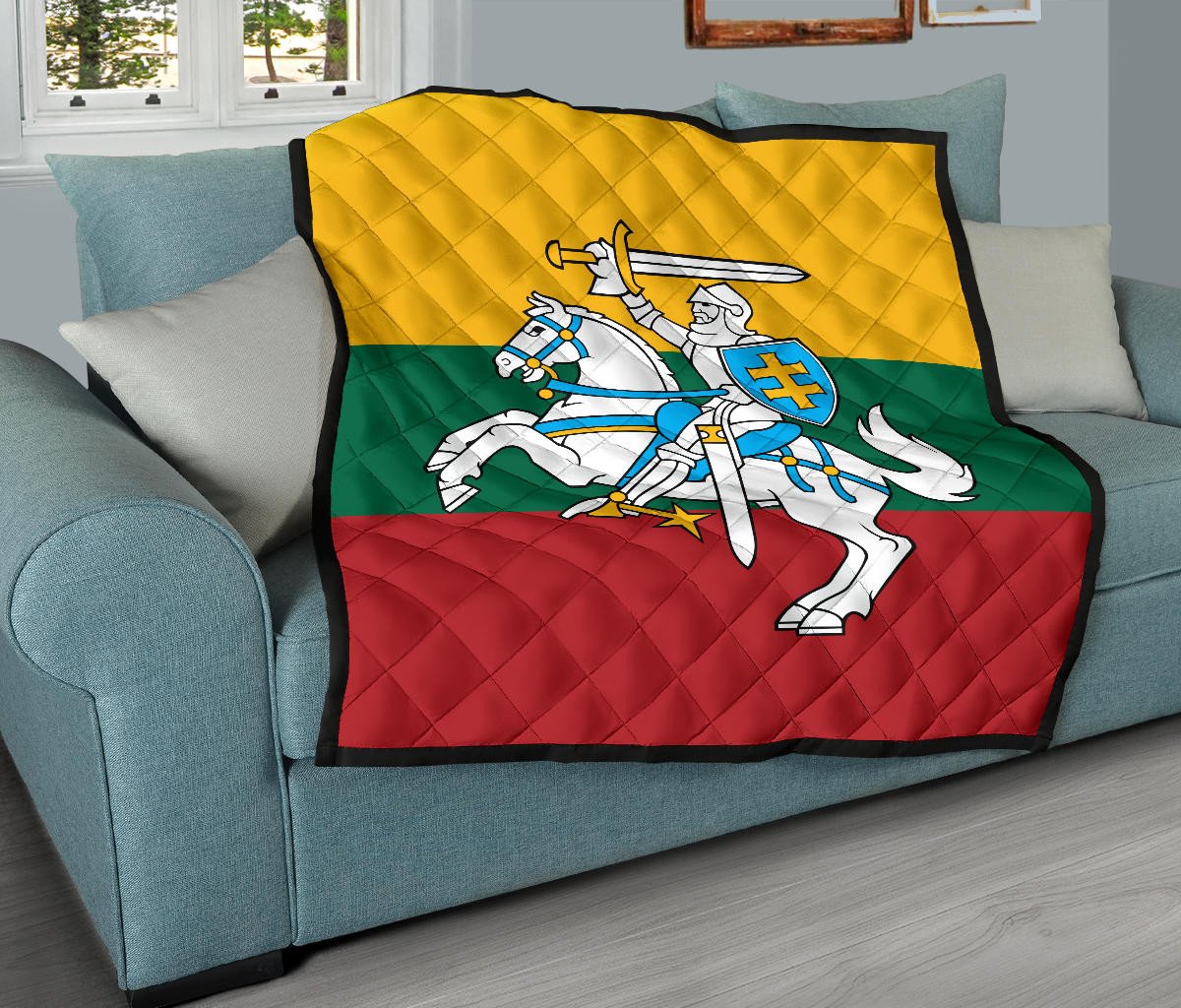 Lithuania Flag Premium Quilt RLT6 - Wonder Print Shop