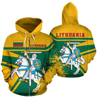 Lithuania All Over Zip Up Hoodie2 RLT6 - Wonder Print Shop