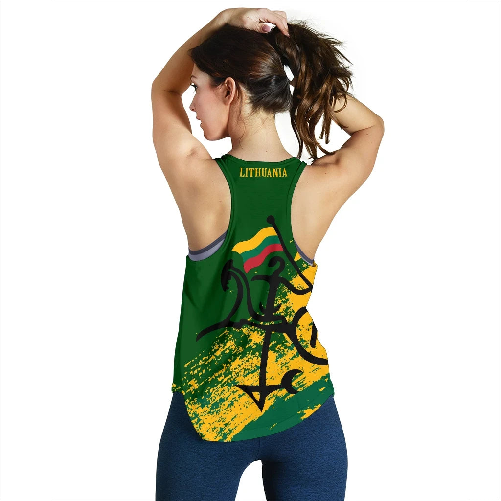 Lithuania Racerback Tank - Lithuanian Tattoo RLT6 - Wonder Print Shop